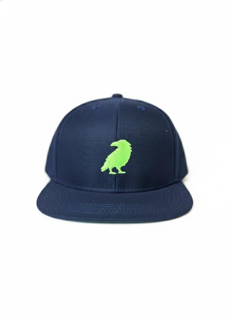 Boné Rua316 – Corvo Bordado Verde Neon