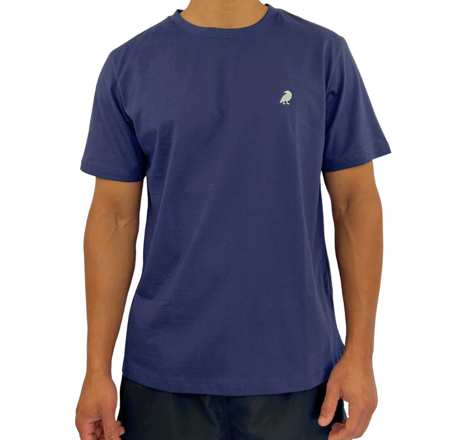 Camiseta Tradicional Azul Marinho – Logo Corvo