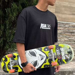 Camiseta Oversized Masculina Rua316 Preto  – “Bitter as Poison”