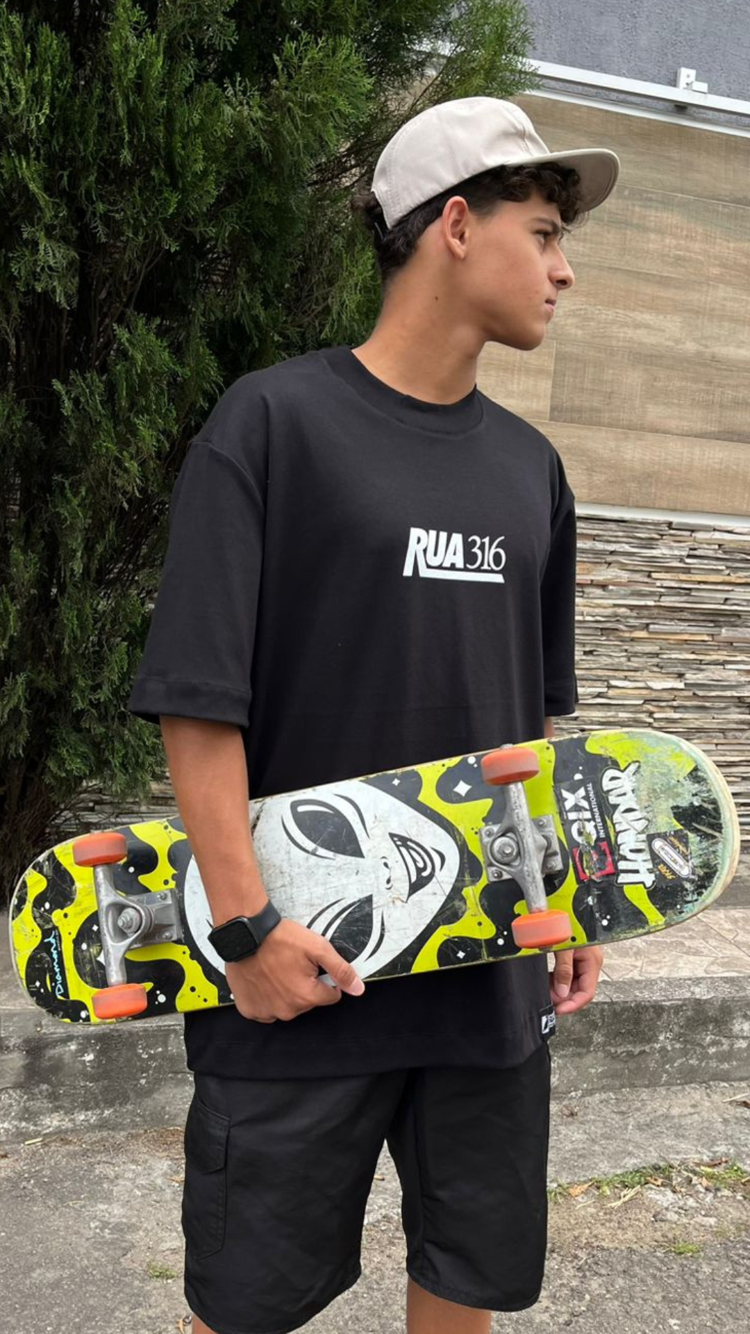 Camiseta Oversized Masculina Rua316 Preto  – “Bitter as Poison”