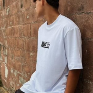 Camiseta Oversized Masculina Rua316 Branco – “Bitter as Poison”