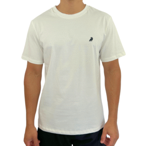 Camiseta Tradicional Off White – Logo Corvo