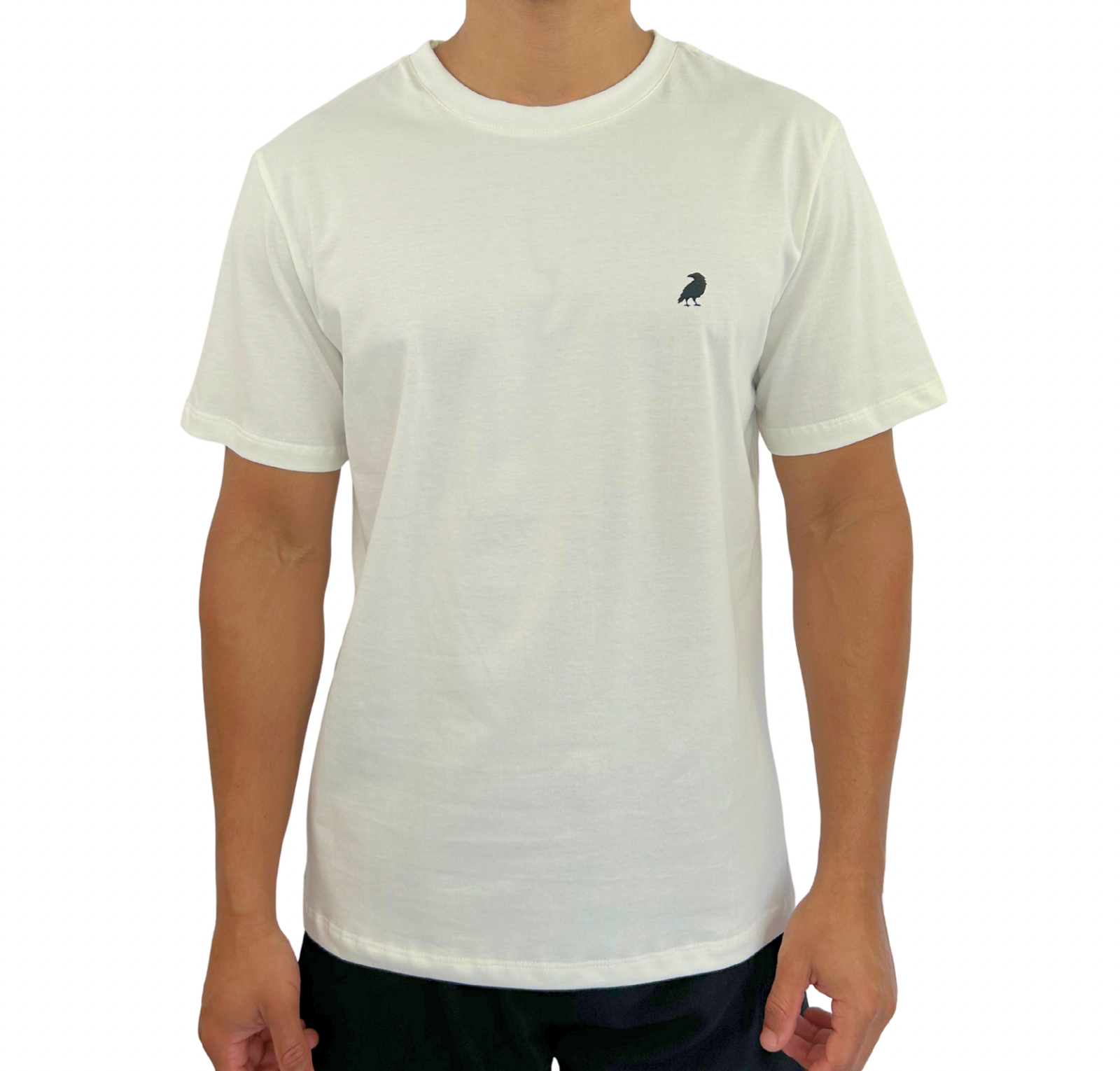 Camiseta Tradicional Off White – Logo Corvo